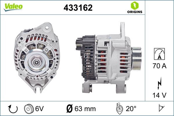 ALTERNATÖR A11VI 40 CITROEN | OEM:9612259680ES-436338ALT-9612259680