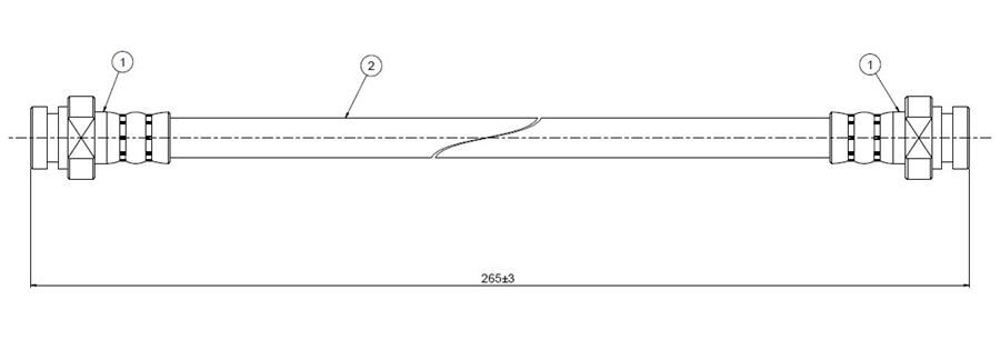 FREN HORTUMU arka Alto 1.0 94- | OEM:51560M72F10