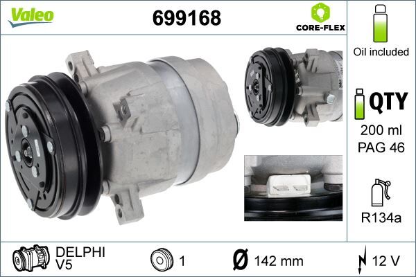 KLIMA KOMPRESÖRÜ FIAT DUCATO 94> TEMPRA 90> TİPO 89> 1.4 1.6 2.5TD 2.8 JTD | OEM:71721689-71781731-7576000