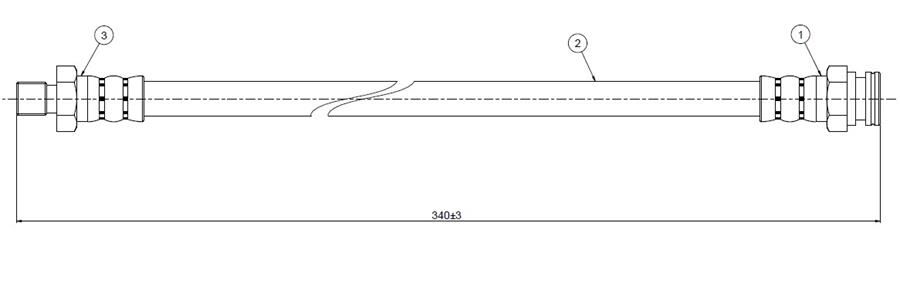 FREN HORTUMU arka Cabstar F22 1.6 82-89 | OEM:4620189919