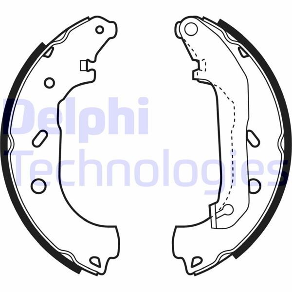 ARKA PABUÇ BALATA TRANSİT TOURNEO CONNECT 1.8 1.8Dİ 1.8TDCİ 02-12.2013 228x57 | OEM:4387344-5039061-2T142200AC