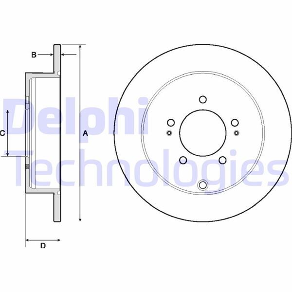 ARKA FREN DİSKİ P4007 07> P4008 12> C4 AIRCROSS 12> C-CROSSER 09> / MITSUBISHI OUTLANDER 2.0L 2.4L 4 B11 4B12 CW4W 07-12 / ASX 1.6L 4A92 GA1W 10-> 302x58x5dDL DOLU | OEM:1611500480-4615A035-4615A121
