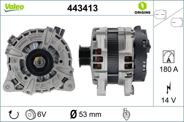 ALTERNATOR 180 A 14 V DEFENDER L663 RANGE ROVER EVOQUE L551 L538 R.R VELAR L560 JAGUAR E-PACE X540 F-PACE X761 XE X760 XF II X260 XF SPORTBRAKE X260 | OEM:LR079255-T2H18582-LR095232