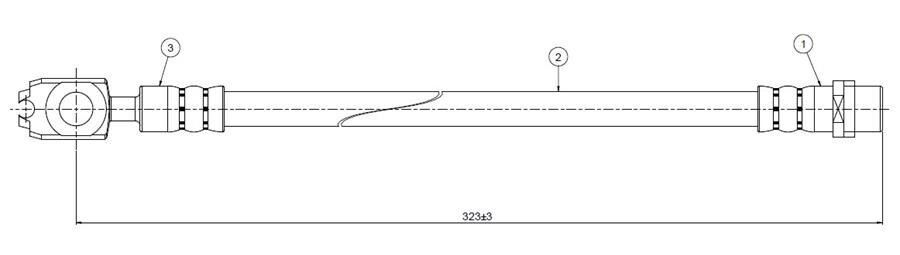 FREN HORTUMU arka Passat 98-04 | OEM:4B0611775A-4B0611775B-4B0611775C