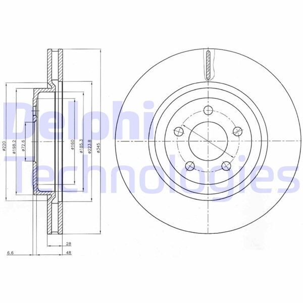 FREN DİSKİ TEKLİ PAKET . DELİKLİ ÖN CHRYSLER // LANCIA; 300 C // THEMA 09/2004 > | OEM:4779197AB-4779197AC-4779197AD