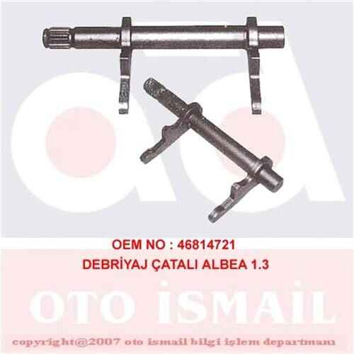 DEBRİYAJ ÇATALI PALIO-ALBEA-DOBLO-FIORINO-LINEA-GRANDE PUNTO-PUNTO EVO-MAREA-BRAVO 1.3 MTJ | OEM:46814721-60806376-60816806