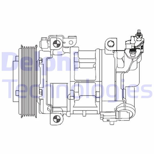 KLİMA KOMPRESÖRÜ P308-P5008-P3008-RCZ-PARTNER-BERLINGO-C4-DS4-DS5 09>16 1.4 16V EP3C 1.6 THP-VTi EP6C-EP6CDT | OEM:6453.WF-9822101380-9676862380