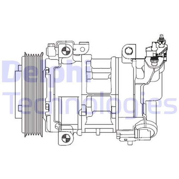KLİMA KOMPRESÖRÜ P308-P5008-P3008-RCZ-PARTNER-BERLINGO-C4-DS4-DS5 09>16 1.4 16V EP3C 1.6 THP-VTi EP6C-EP6CDT | OEM:6453.WF-9822101380-9676862380
