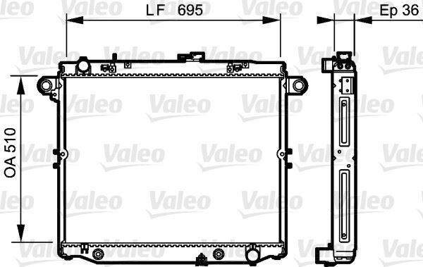 RADYATÖR Toyota Land Cruiser 01/98 | OEM:1640066120-16400-66120
