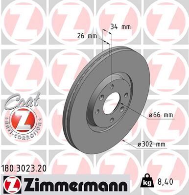 ÖN FREN AYNASI CORSA F e 19> MOKKA e 20> 208-e 19> 2008 19> 307 02> 3008 09>C4-e 20> DS3 18> 302x34x4DL HAVALI | OEM:9809266280-9687602180-4249.85