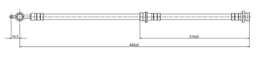 FREN HORTUMU ön Frontera 91- | OEM:94403322