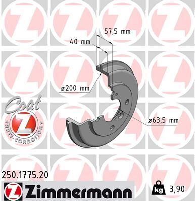 ARKA FREN KAMPANA FIESTA 08>14 200 / 40 MM | OEM:1523797-1535923-8V511113AA