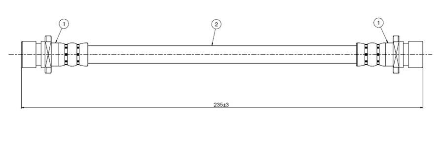FREN HORTUMU arka Integra DA 1.6 86-90 | OEM:46430SB3004