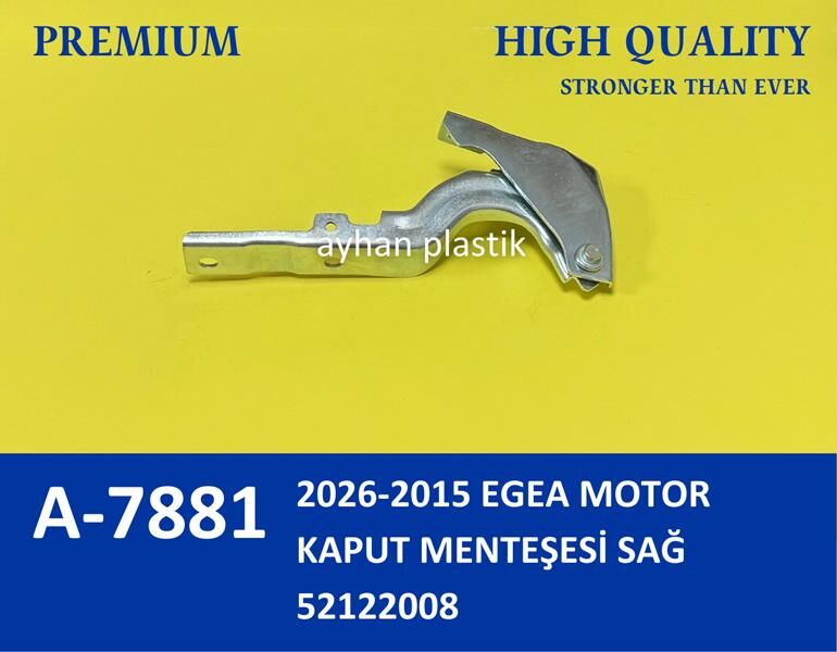 MOTOR KAPUT MENTESESI SAG EGEA 15> | OEM:52122008