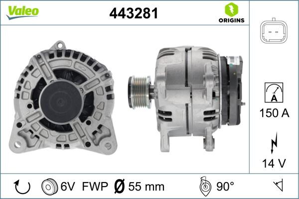 ALTERNATÖR 14V 150A RENAULT MEGANE II 02>08 SC NIC II 03>08 DACIA DUSTER 10> NISSAN QASHQAI 06>13 NOTE 08>12 MICRA III K12 05>10 1.5dCi 1.6 16V | OEM:8200992211-8200728292-2310000Q2J