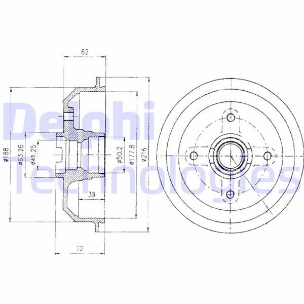 FREN KAMPANASI ARKA FORD FİESTA 76>04/89