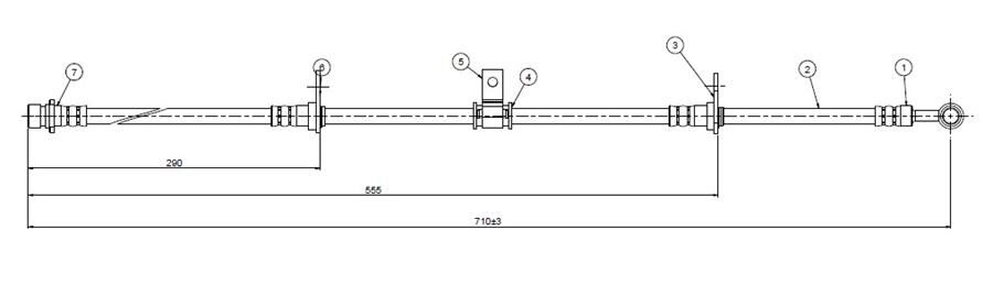 FREN HORTUMU ön 600 93- | OEM:SGB104490