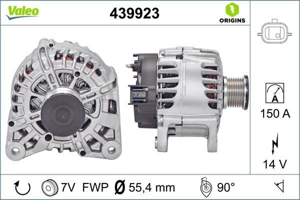 ALTERNATÖR 14V 150A RENAULT MEGANE IV 15> TRAFIC III 15> TALSIMAN 15> KOLEOS II 16> KADJAR 15> GRAND SC NIC IV 16> NISSAN QASHQAI II 16> PULSAR 14> X-TRAIL III 16> 1.2TCe 1.3TCe 1.6dCi | OEM:231008633R-231004BE0B