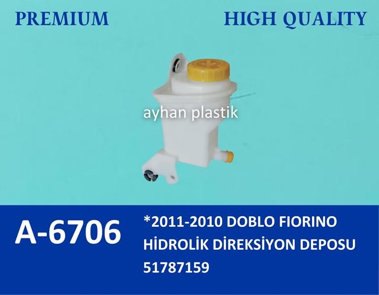 HİDROLİK DİREKSİYON YAĞ DEPOSU KAPAKLI FIAT FIORINO 09> LINEA 09> DOBLO 10> | OEM:51958898-51787159
