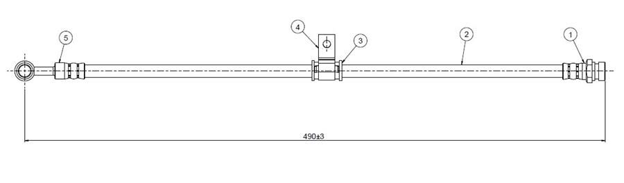 FREN HORTUMU ön Civic SL-SP-SS-WC 80-83 | OEM:46410SA0025