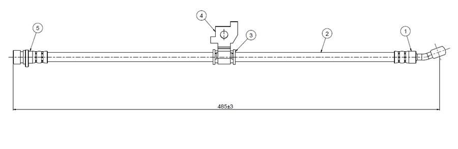 FREN HORTUMU ön Accord AC-AD 83-89 | OEM:46411SA6676