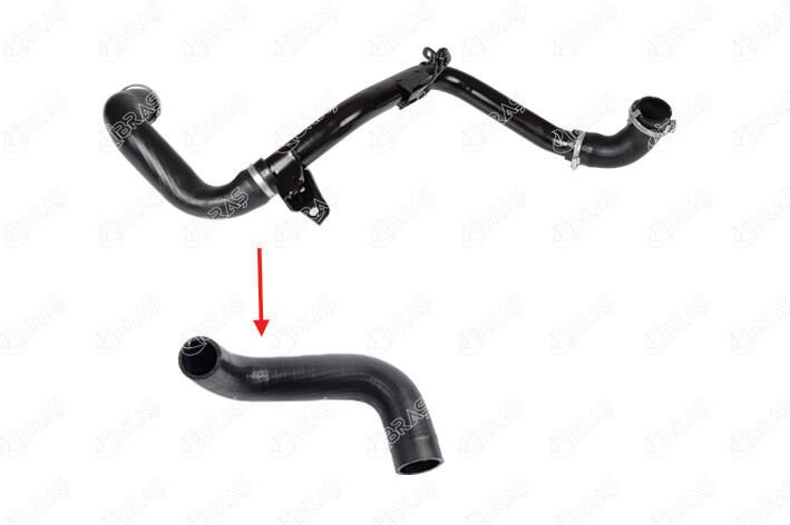 TURBO INTERCOLL HORTUMU METAL BORU HARIC FOCUS II 04>11 C MAX 1.6TDCI 90PS-110PS VOLVO C30 06>12 S40 II 06>12 V50 05>12 1.6D D4164T KUCUK HORTUM | OEM:6M516C646GC-6M516C646GA-1672189