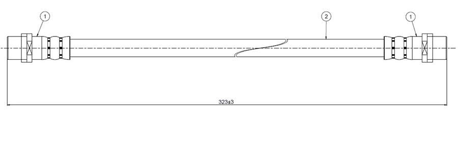 ÖN FREN HORTUMU A6 95> | OEM:8D0611707B