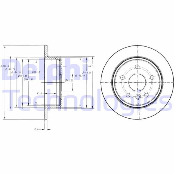 FREN DİSKİ ÇİFTLİ PAKET . DELİKSİZ ARKA TOYOTA CAMRY 06/1991 > 12/2001 | OEM:4243132050-4243133010-4243133040