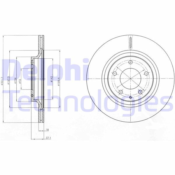 FREN DİSKİ ÇİFTLİ PAKET . DELİKLİ ARKA MAZDA RX8 07/2003 > 04/2008 | OEM:F15126251