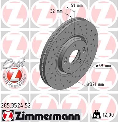 FREN DİSKİ DELİKLİ 986479692 | OEM:517123J500-517123J500DS-S517123J500