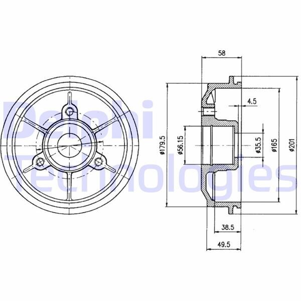 FREN KAMPANASI ARKA CITROEN AX. SAXO / PEUGEOT 106 10/91>