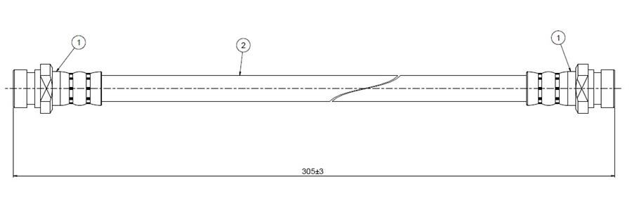 FREN HORTUMU arka Stellar 87-91 | OEM:58737-32000