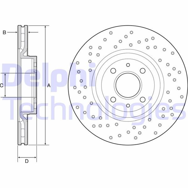 ON FREN DİSKİ ABARTH 500 / 595 / 695 08> | OEM:51938383-5741446