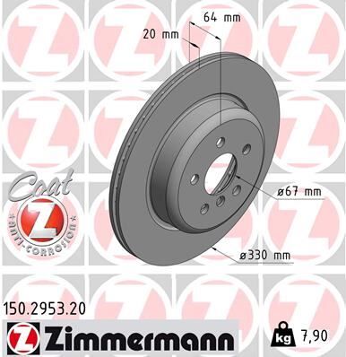 FREN DISKI ARKA SAG BMW G20 G21 G28 G22 G23 G26 G30 G31 G32 G11 G12 G08 G01 G02 G05 G29 | OEM:34216882246