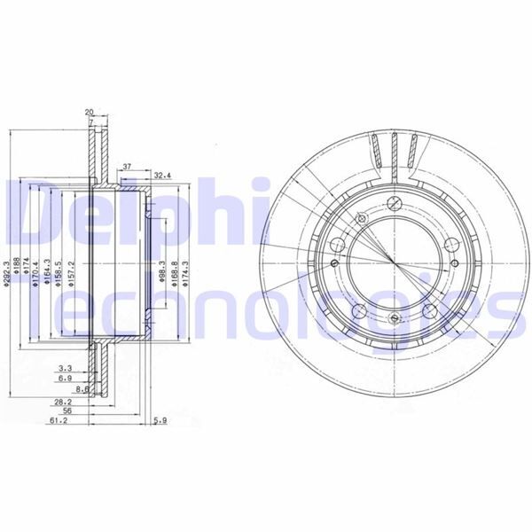 FREN DİSKİ ÇİFTLİ PAKET . DELİKLİ ARKA PORSCHE BOXSTER 1997 > 08/1999 | OEM:986352401-98635240104