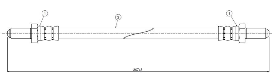 FREN HORTUMU ön SCIMITAR 68-85 | OEM:60724771-60727319-116014554400
