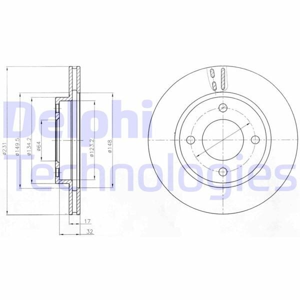 FREN DİSKİ ÇİFTLİ PAKET . DELİKLİ ÖN MITSUBISHI I 06/2007 > | OEM:MN113684