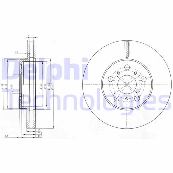FREN DİSKİ ÇİFTLİ PAKET . DELİKLİ ÖN TOYOTA CELICA 08/1987 > 08/1991 | OEM:4351220190-4351220280-4351220380