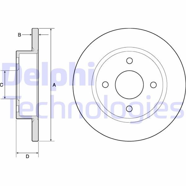 ON FREN DİSKİ NISSAN MICRA II 92> 233.8x45.2x4DELİK | OEM:402065F001-402065F003