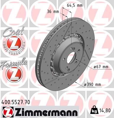 FREN DISKI ON MERCEDES X290 W205 S205 C205 W213 S213 X253 C253 R231 | OEM:A2314211812