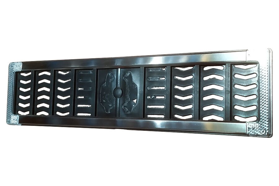 PLAKA ALTLIĞI PASLANMAZ BEYAZ REFLEKTÖRLÜ 2 Lİ TAKIM HIRDAVAT | OEM:PLAKALIK