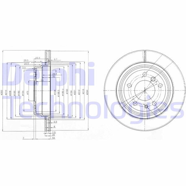 FREN DİSKİ ÇİFTLİ PAKET . DELİKLİ ARKA BMW 540. M5 1989 > 06/1996 | OEM:34211156730-34211159659-34211165265