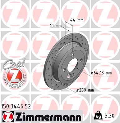 ARKA FREN AYNASI MİNİ COOPER- ONE- COOPER S- ONE D- WORKS- CABRIOLET COOPER- DELİKLİ 986478601-DF4198 | OEM:34211503070