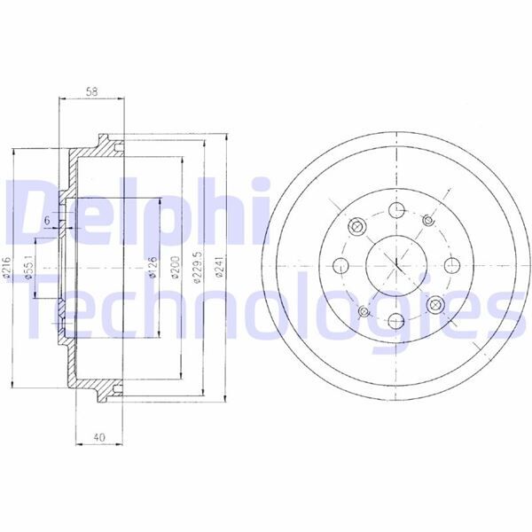 FREN KAMPANASI ARKA MAZDA 323 01/91>10/98