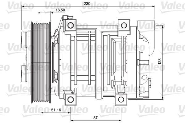 UNİVERSAL KOMPRESÖR TM21XS 8GR 24V