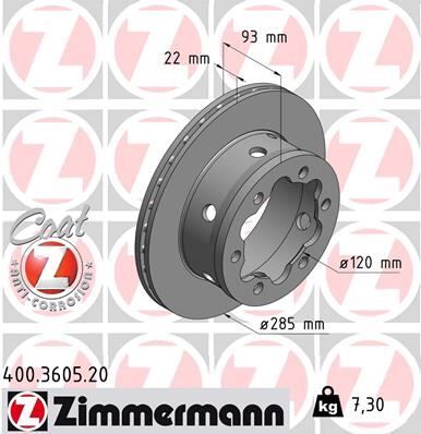 FREN DISKI ARKA MERCEDES SPRINTER B901>B904 . VW LT 28-35-46 CIFT TEKER | OEM:A9044230312-2D0615601B