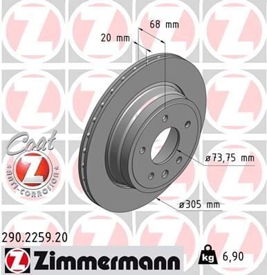 ARKA FREN AYNASI JAGUAR XJ XK Coupe 4.2 XK8-4.2 XKR 03/2006- -XK4.2 XK8 03/2006- 305 CAP HAVALI 986478660-DF4094 | OEM:JLM12428-JLM20342