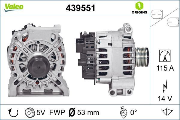 ALTERNATÖR MERCEDES A CLASS | OEM:A2661541302-A2661540902-2661540902