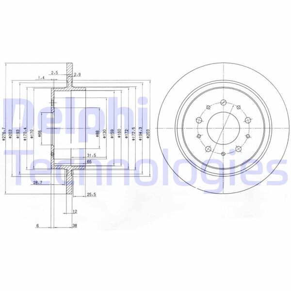 FREN DİSKİ ÇİFTLİ PAKET . DELİKSİZ ARKA VOLVO S90. V90 05/1998 > 08/1999 | OEM:272301-272301.3