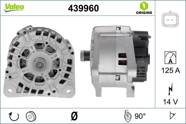 ALTERNATÖR 14V 120A RENAULT CLIO II 01>04 CLIO SYMBOL I 05> KANGOO 01> LAGUNA I 99>05 LAGUNA II 05>07 SYMBOL II 08> LOGAN 06> SANDERO 08> 1.5dCi 1.9dCi | OEM:7701477001